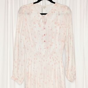 Tucker NYC Juliette Dress Yayoi's Breezy Dots in Blush Ecovero Viscose Midi